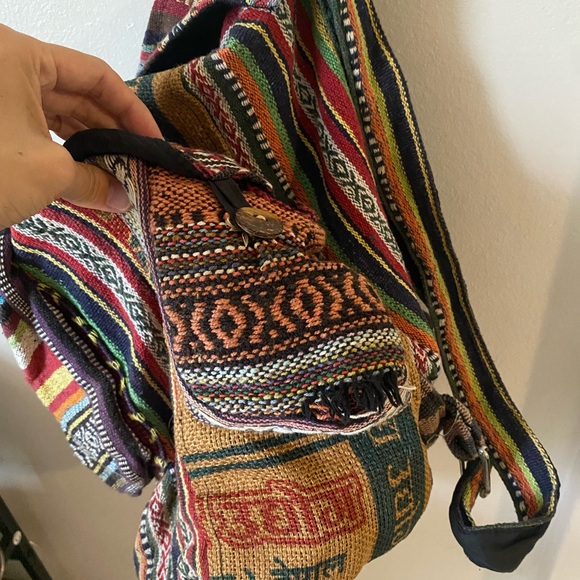 Multicolor Striped Backpack - Picture 9 of 10